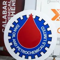 Precision-cut circular logo disc for Dan Oil and Petrochemicals Limited